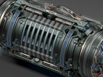 Sci-Fi Element Kitbash 3 of 6 3D model