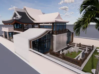 creative traditional structure Free 3D model