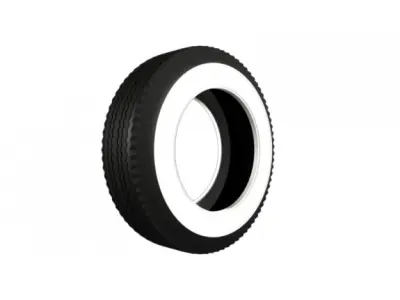 Classic Vintage Tire 3D model