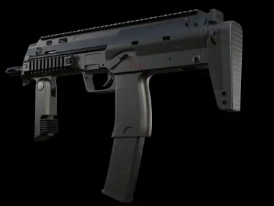 MP7 SMG Low-poly 3D model