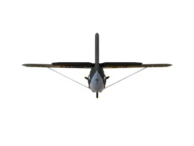 Curtiss Owl - WW2 Plane Low-poly 3D model