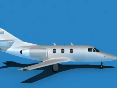 Dassault Falcon 10 V00 3D model