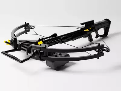 Crossbow toy Low-poly 3D model