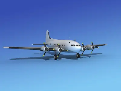 Boeing 307 Stratoliner Unmarked  3D model