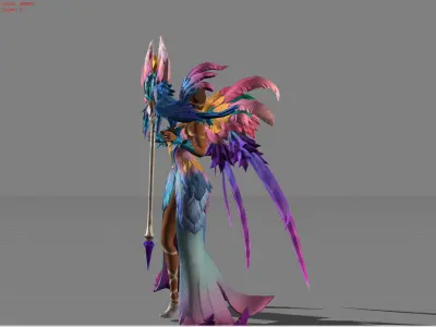 Pharsa Samba Muse Low-poly 3D model