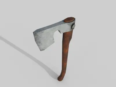 stylized Axe Low-poly 3D model