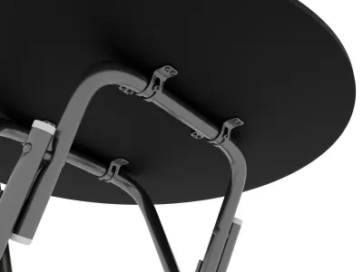Folding round table  Free 3D model