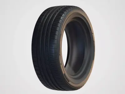 Sports Car Tyre 3D model
