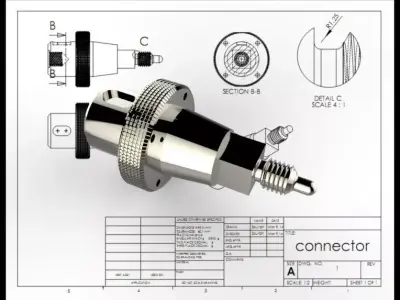 Tool Adapter Connector Free 3D model