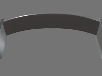 Car Spoiler 04 Low-poly 3D model