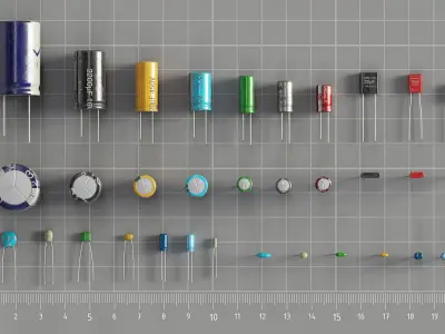Electrical components vol6 Low-poly 3D model
