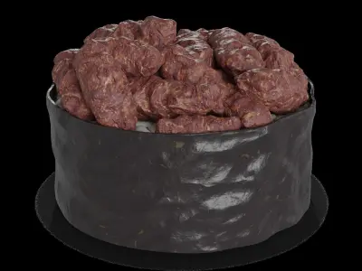 Sushi With curry sauce 3D model