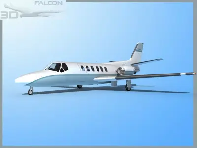 Falcon3D Citation V 560 F01 3D model