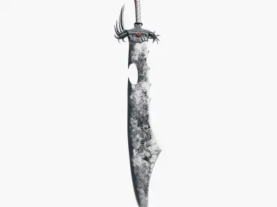 Eastern Battle Sword 3D model