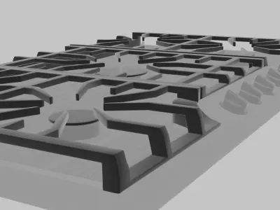 Gas Cooktop 3D model