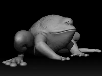 3D PRINTABLE SORGAN FROG MANDALORIAN BABY YODA 3D print model