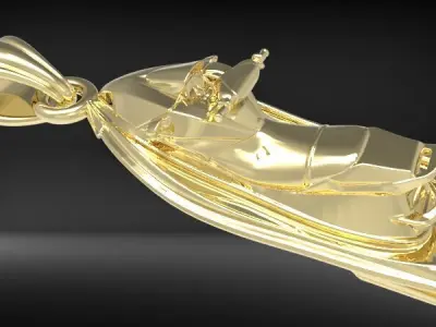 Jetski Pendant 3D print model