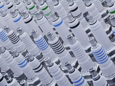 Spark Plug Set 3D model