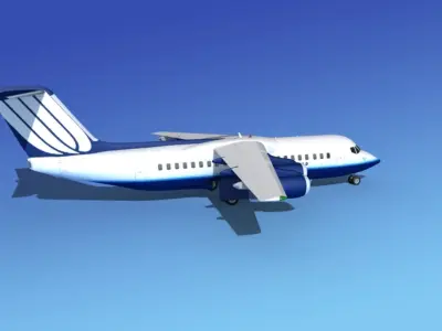 BAe 146-300 United Airlines 2 3D model