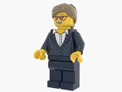 Lego Man And Woman Executive 3D model