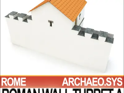 Ancient Roman Wall Turret A 3D model