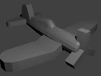 US F4U Corsair Fighter Aircraft Free 3D print model