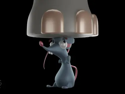 Mouse lamp 3D model