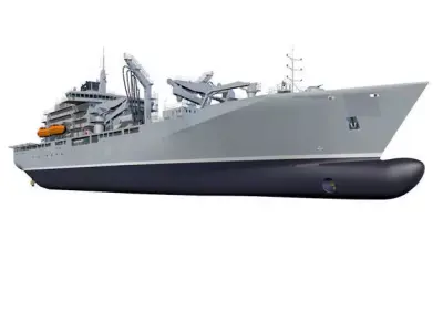 Naval re-supply ship RAS 3D model