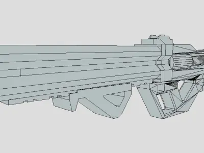 Havoc rifle from apex legends Free low-poly 3D model