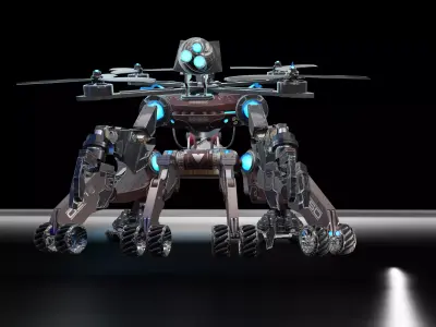 Robo Drone  Low-poly 3D model