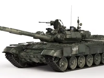 Tank T-90A 2010 3D model