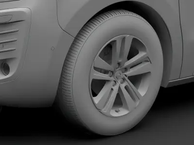 Opel Zafira Life 2019 wheel 3D model