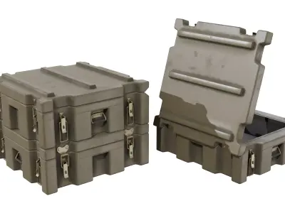 Game-Ready 3D Storage Case - Military - Army - Prop Low-poly 3D model