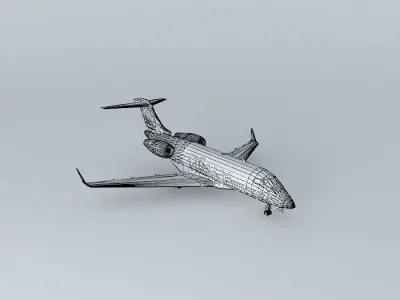 Viking Express Bombardier Challenger 300 Free 3D model