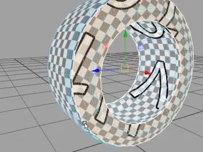 Wheel tire Low-poly 3D model purchase