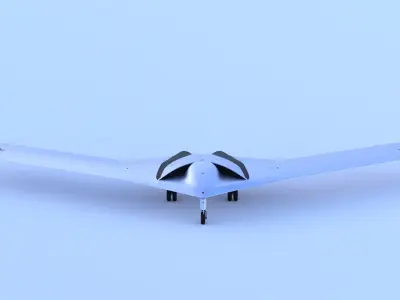 P-175 POLECAT UAV SKUNK WORKS - Low-poly 3D model