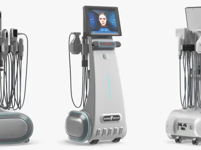 SMAS Focus Ultrasound Lifting Device White 3D model