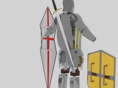 Medival Armor Set Free low-poly 3D model