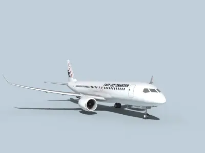Bombardier CS100 Fast Jet Charter 3D model
