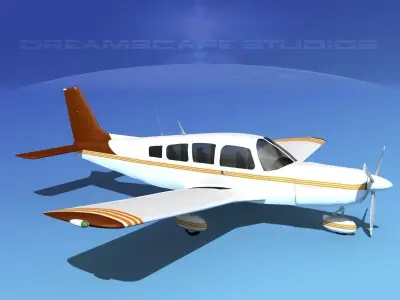 Piper Cherokee Six 300 V10 3D model