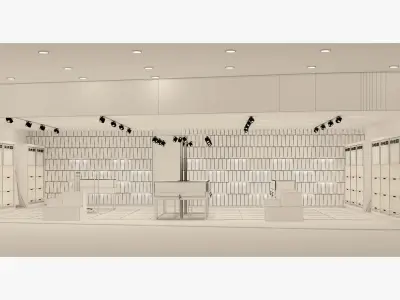 Fashion elements showroom 3D model