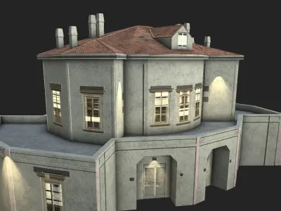 Casina Vanvitelliana Low-poly 3D model