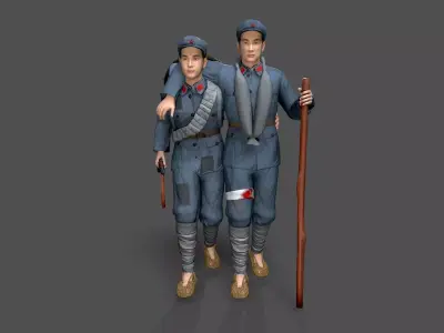 solider Low-poly 3D model