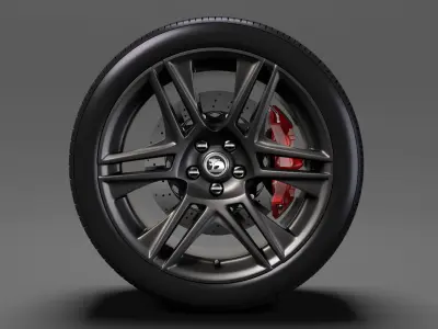 HSV Maloo R8 Black 2017 wheel 3D model