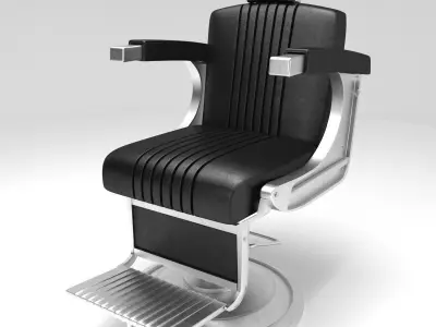 salon chair 3d model Low-poly 3D model