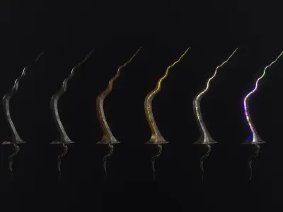 Warped Great Kris - An Indonesia Inspired Fantasy Sword Free low-poly 3D model