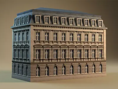 European building 01 3D model