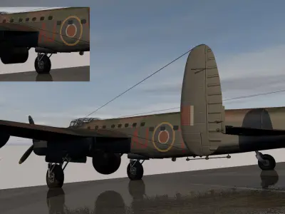 Avro Lancester B Mk-3 Special - Dambuster 3D model
