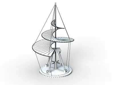 Leonardo da Vinci Flying Machines 3D model