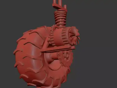 Wheel Rough Engine 3D model